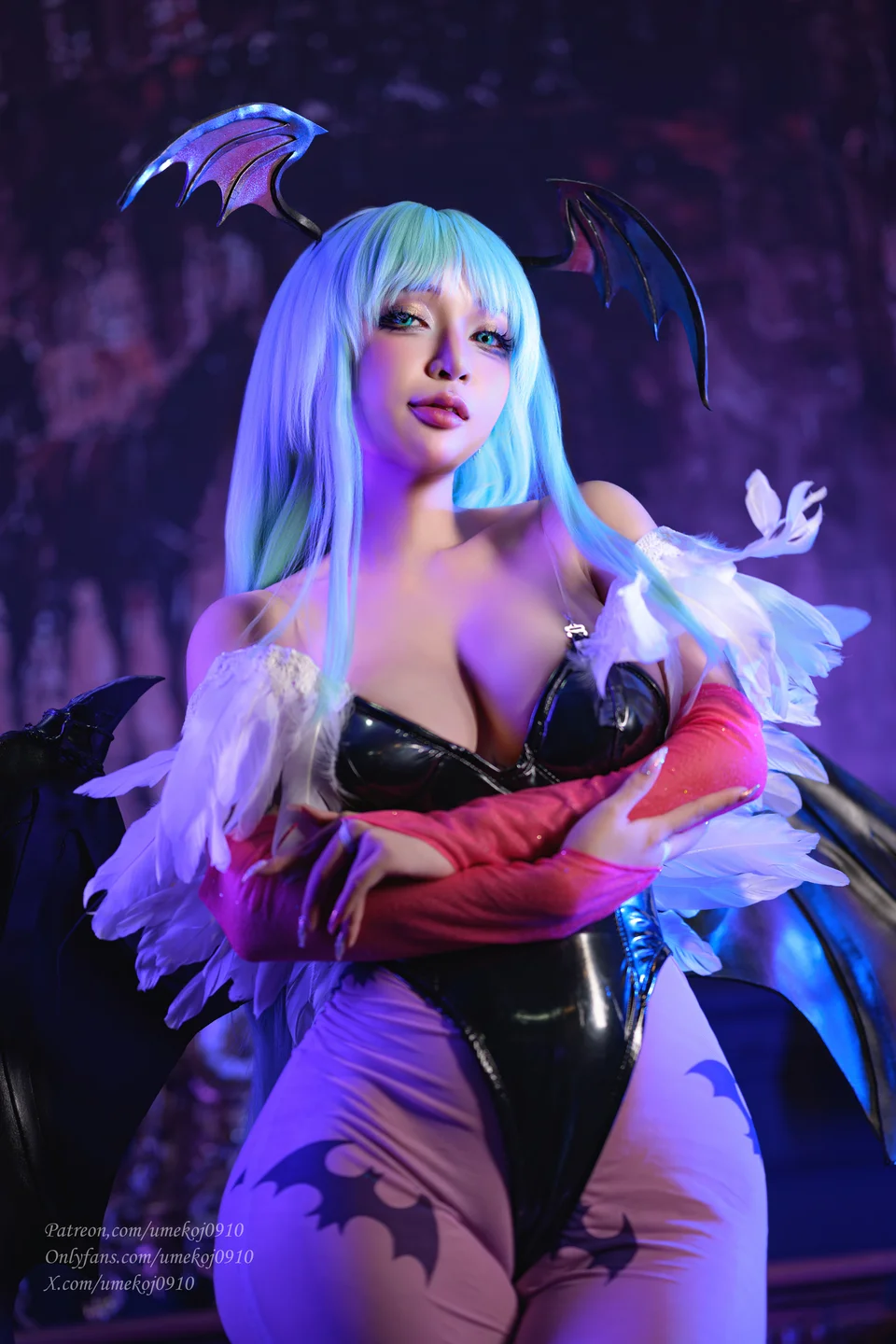 Umeko_J - Morrigan Aensland [95P,9V-2.39GB] tg@simisebaisi 【丝足阁】004.webp